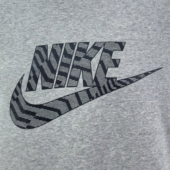 NIKE Men's Hoodie Pullover Sweatshirt Medium Big Center Swoosh Vintage Blue Tag - Picture 4 of 8